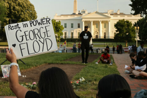 Photos: George Floyd remembered at Lafayette Park in DC