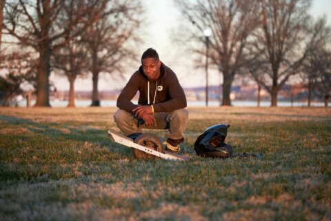 DC rapper embarks across country after breaking OneWheel riding record