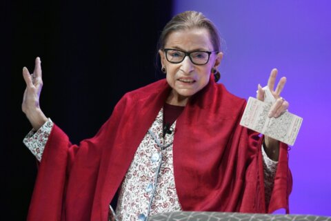 Ruth Bader Ginsburg’s art, memorabilia collection to be auctioned in Alexandria