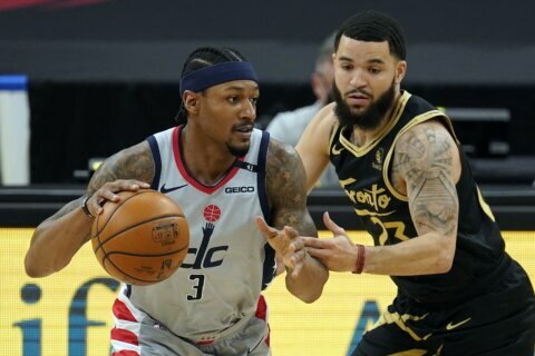 Wizards beat Raptors in OT, Toronto playoff bid nearly over