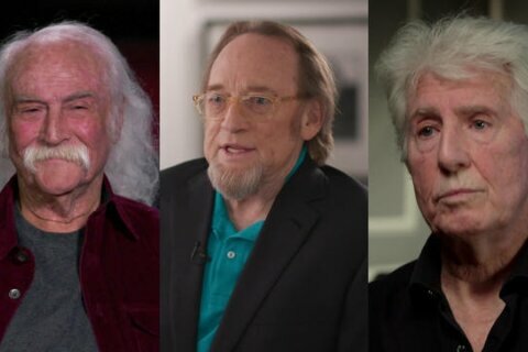 David Crosby, Stephen Stills and Graham Nash speak