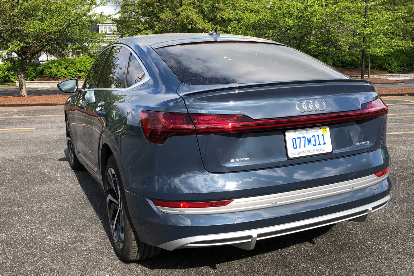 Exterior of Audi e-tron Sportback