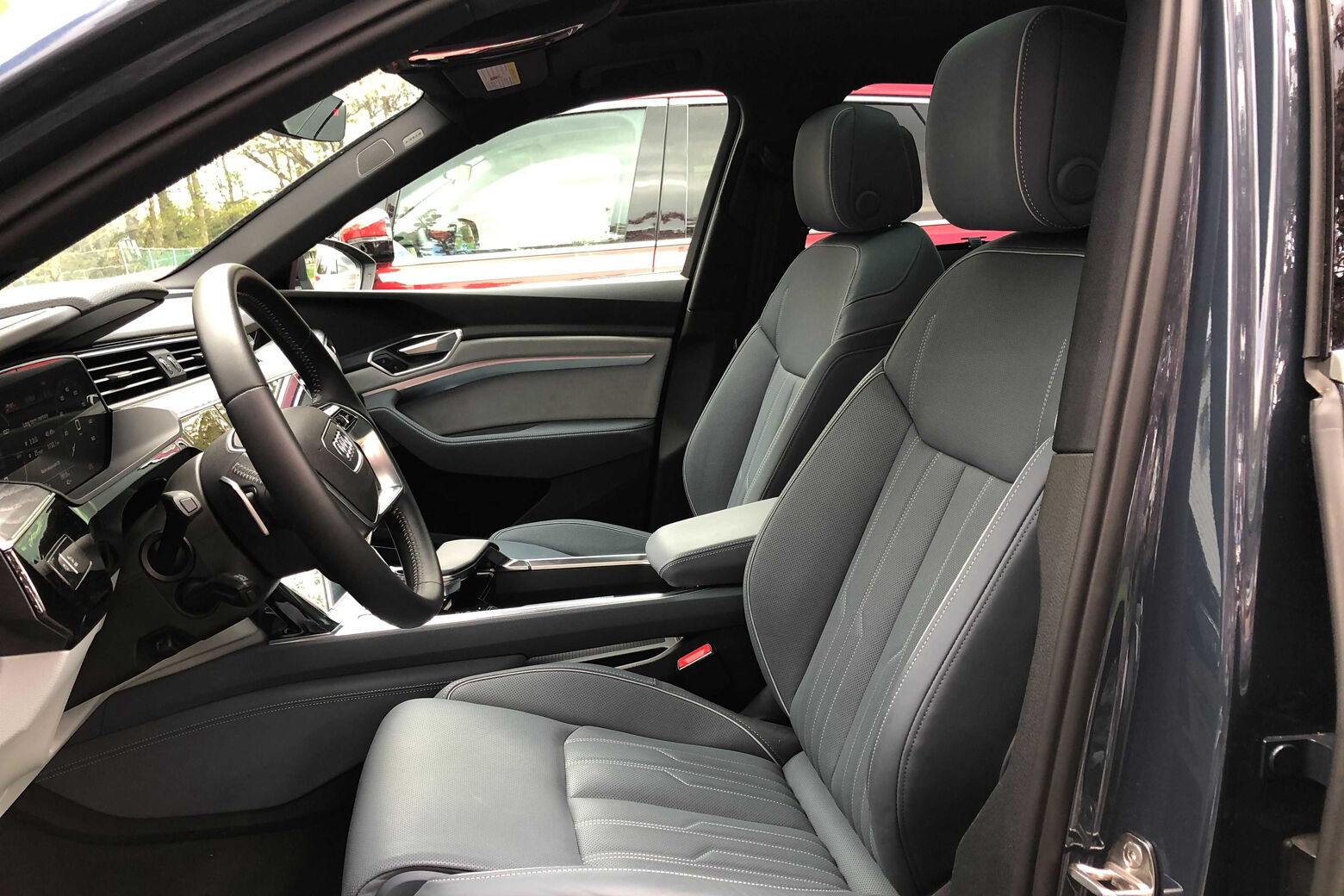 Interior of Audi e-tron Sportback