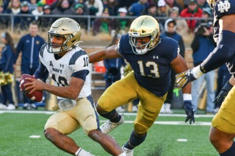 2022 Navy-Notre Dame game to be played at M&T Bank Stadium