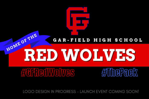 Gar-Field High School, now home of the Red Wolves