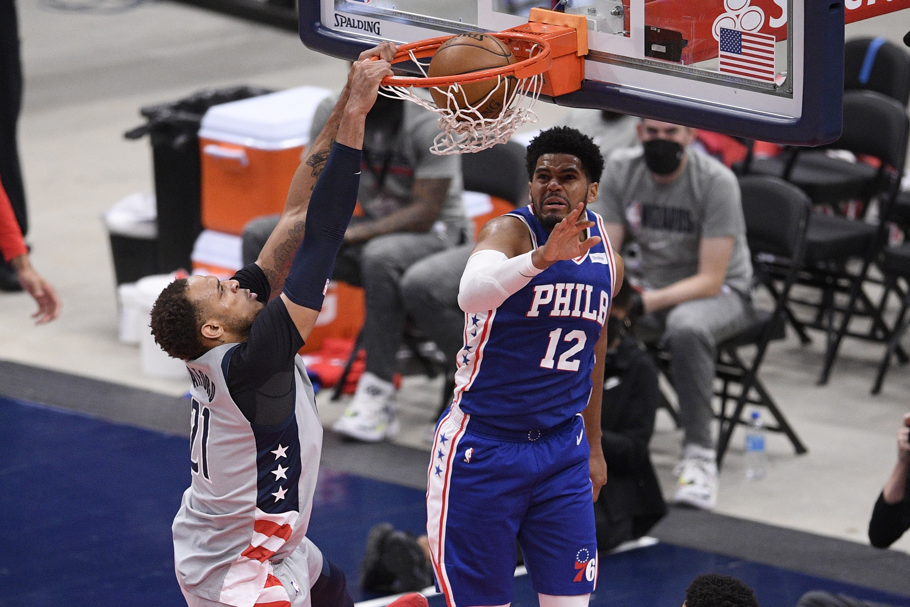 Wizards avoid being swept by 76ers, Embiid injured | WTOP