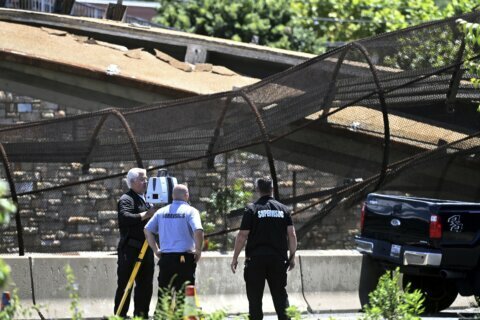 Construction to begin on pedestrian bridge that collapsed on DC-295