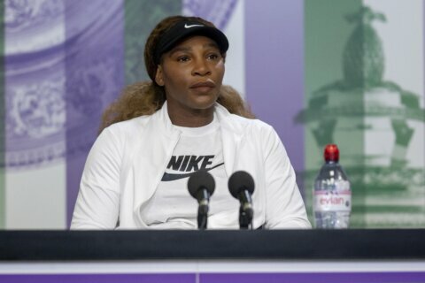 The Latest: Kyrgios-Humbert suspended in 5th at Wimbledon