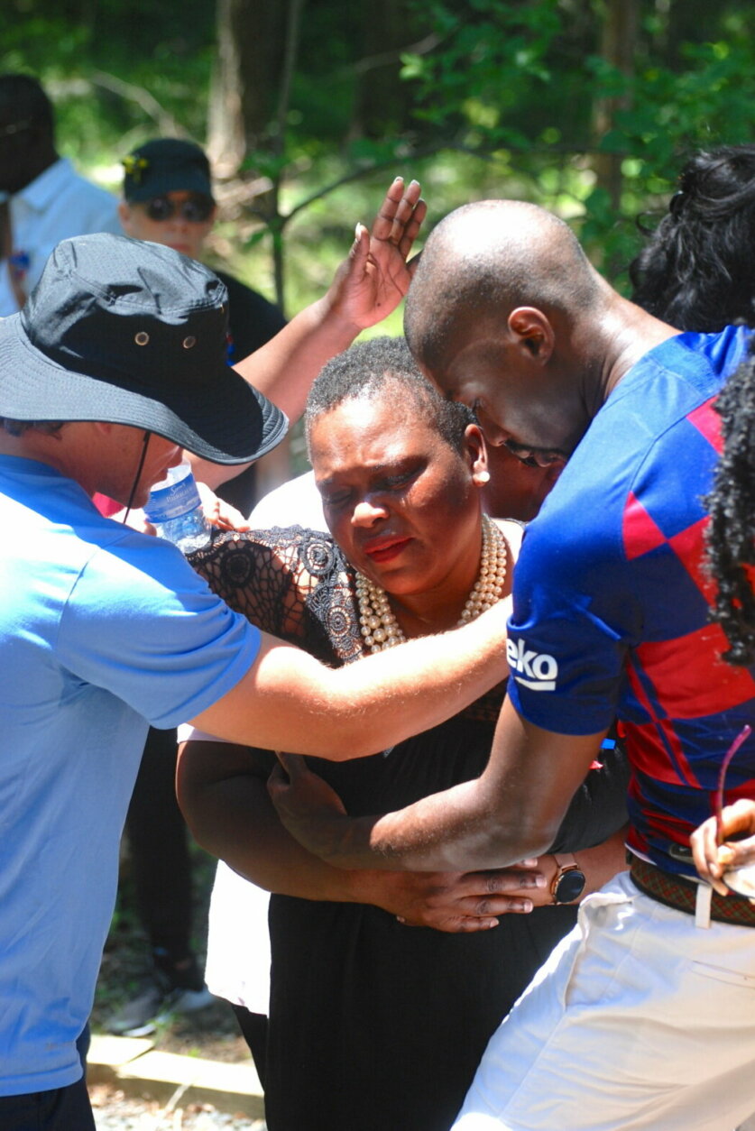 Pastor Michelle Thomas grieving for her 16-year old son, Fitz, on the anniversary of his death.
