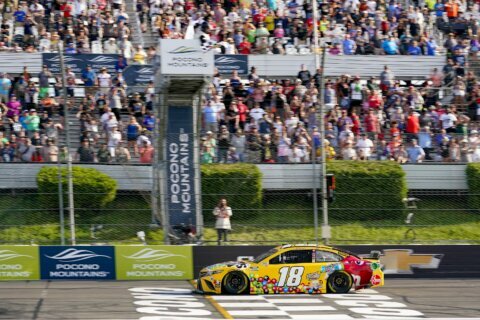 In the clutch: Kyle Busch ends Hendrick win streak at Pocono