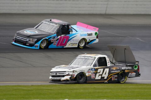 Nemechek holds off Busch in 1-2 KBM Trucks finish at Pocono