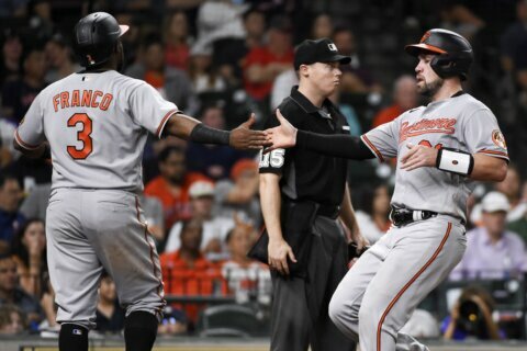 Orioles 3B Franco placed on IL with ankle injury