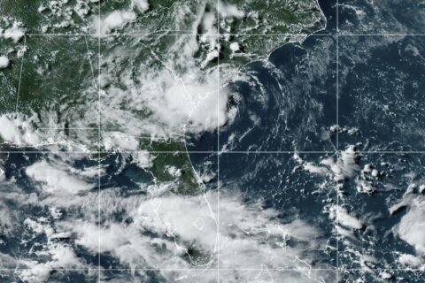 Danny weakens to a tropical depression, heavy rains continue