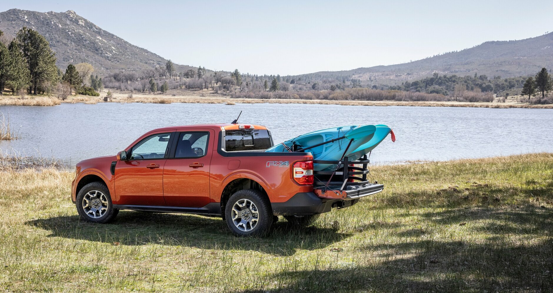An optional bed extender makes it easier for the Ford Maverick to carry larger cargo.