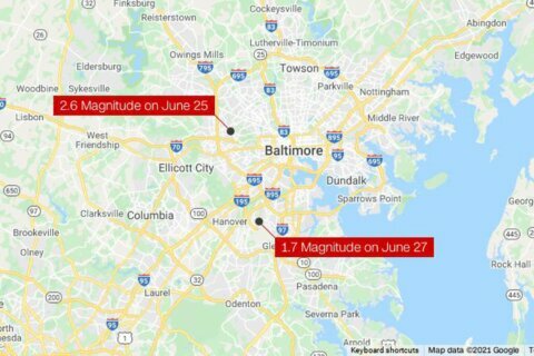 2 rare earthquakes rattle Baltimore in 3 days
