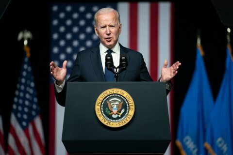 Biden touts May jobs numbers as he pushes for infrastructure funding