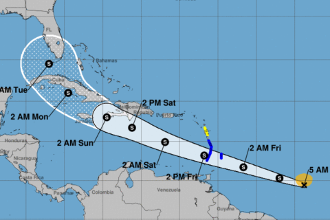 Tropical storm Elsa, 5th named storm, threatens Caribbean