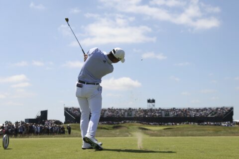 Oosthuizen sets 36-hole Open record, stellar cast behind him