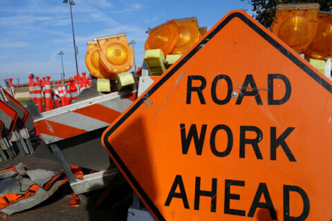 Bridge work brings nightly lane closures to I-495 over Suitland Parkway