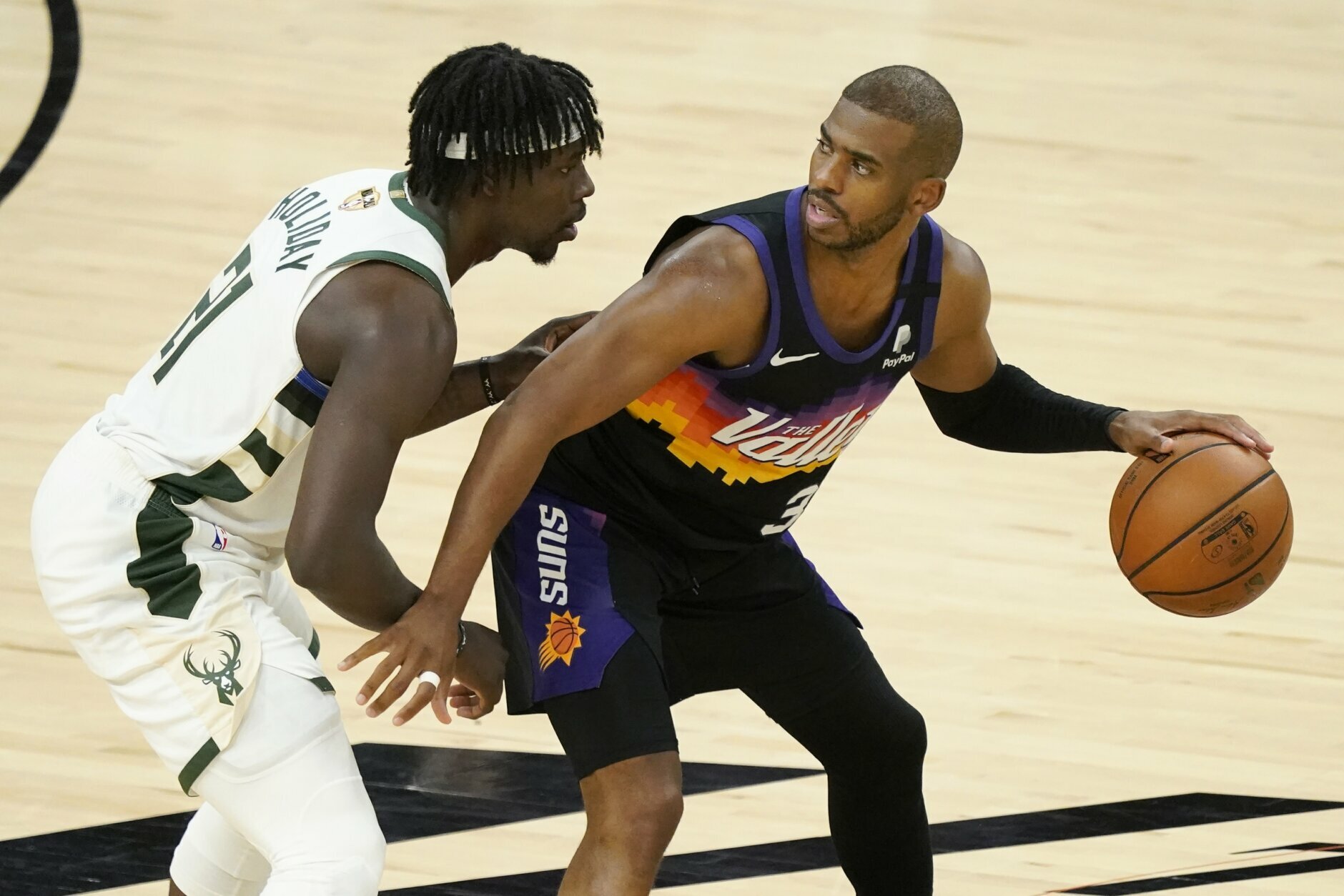 NBA Finals: Suns-Bucks practices photos July 5, 2021