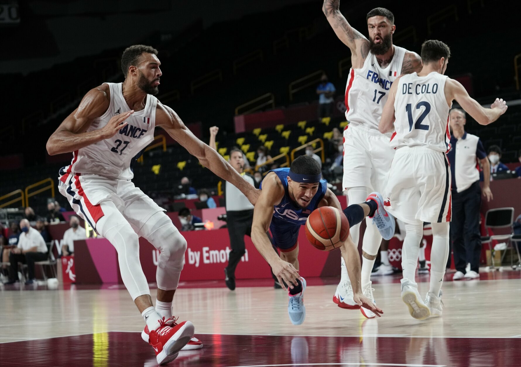 Devin Booker scores 16 points in first Olympic start for Team USA