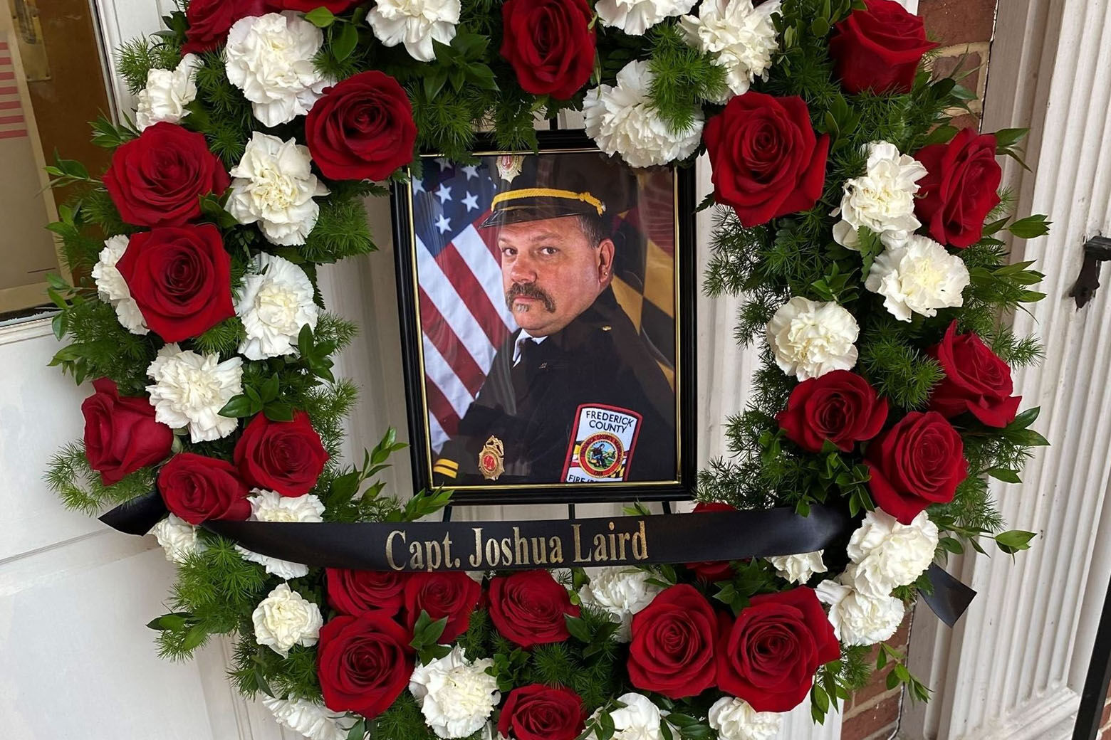 Capt. Joshua Laird, 46, who was posthumously promoted to the rank of battalion chief, died fighting a two-alarm house fire in Ijamsville Aug. 11, 2021. (Courtesy Frederick County government)