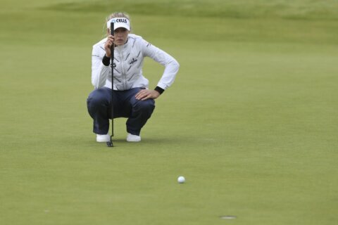 Olympic champ Korda shares lead at Women’s British Open