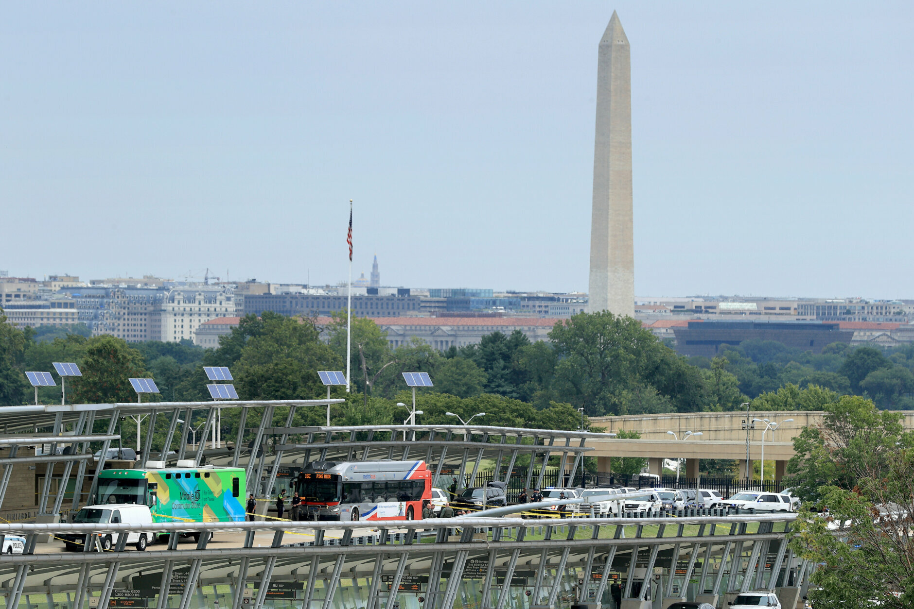 PHOTOS: Shooting near Pentagon Metro bus platform | WTOP