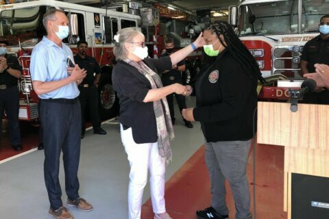Woman honors DC Fire and EMS, 911 operator who saved her life after heart attack