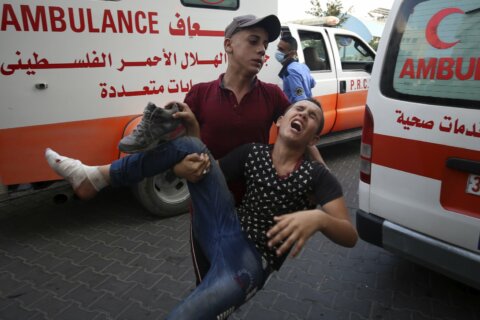 Israel strikes Gaza after violent protests along border