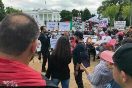 Protesters gather in Washington, D.C., Sunday, Aug. 15, 2021, calling for support for Afghanistan after the Taliban ceased the capital, Kabul.