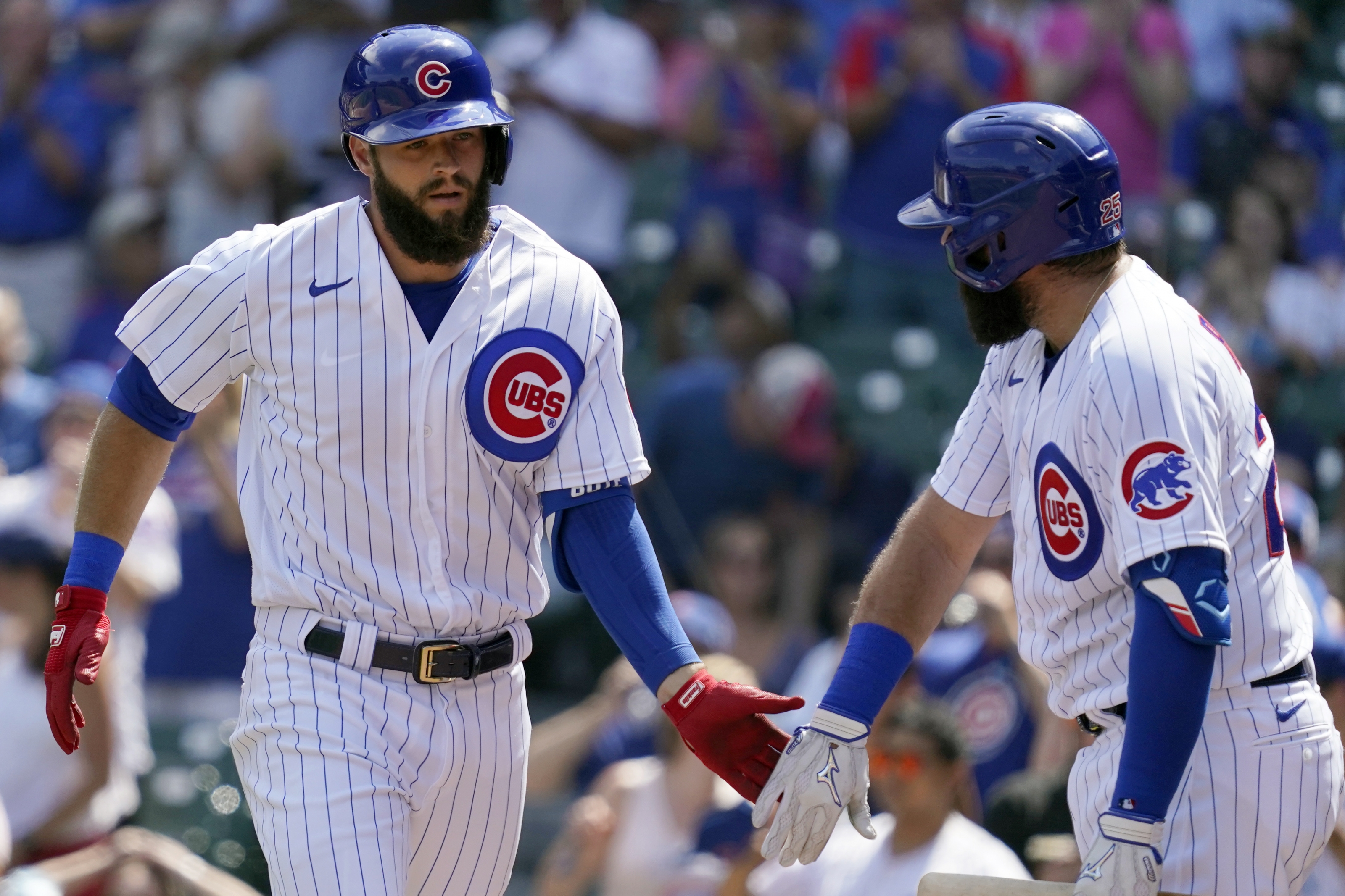 Cubs scratch INF David Bote after he gets hurt during BP - WTOP News