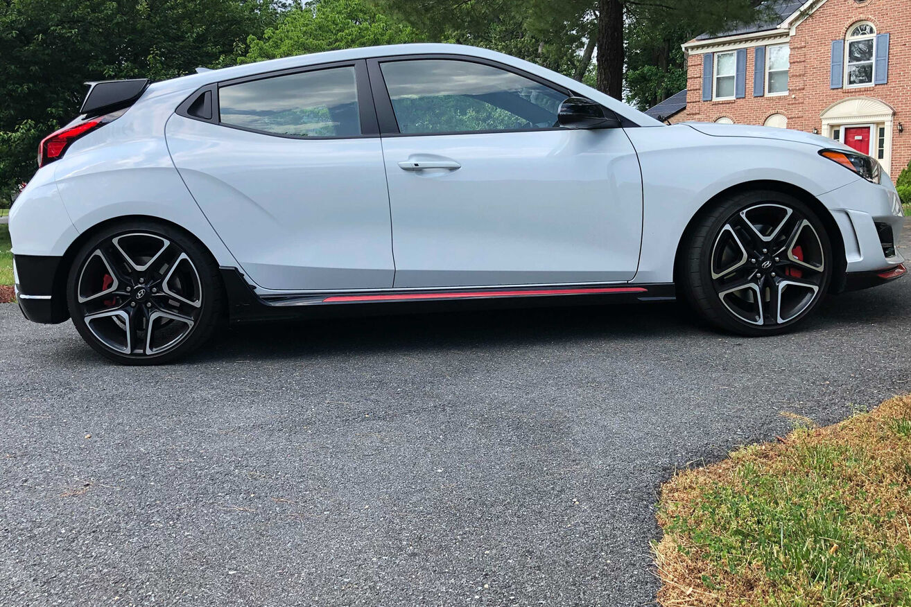 Exterior of the 2021 Hyundai 275hp Veloster N.