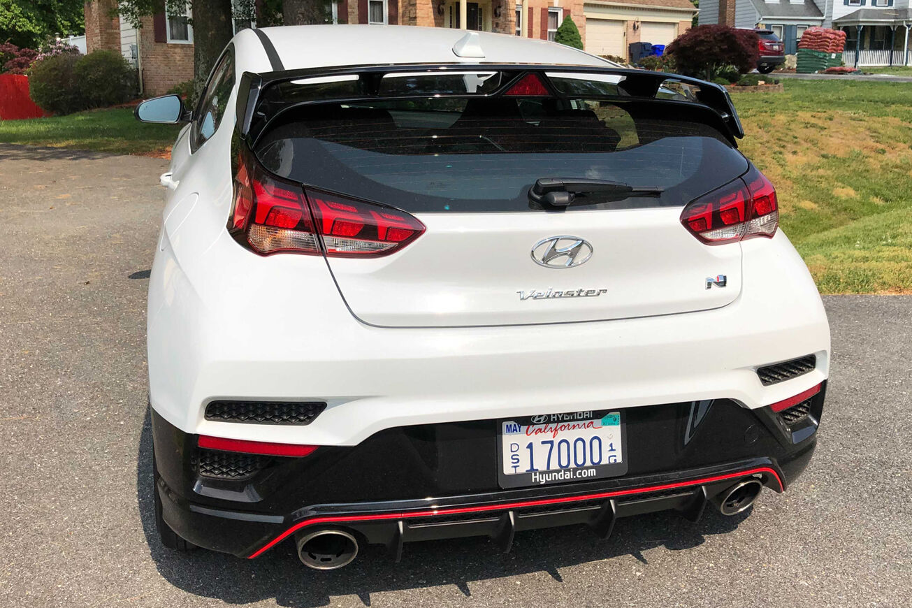 Exterior of the 2021 Hyundai 275hp Veloster N.