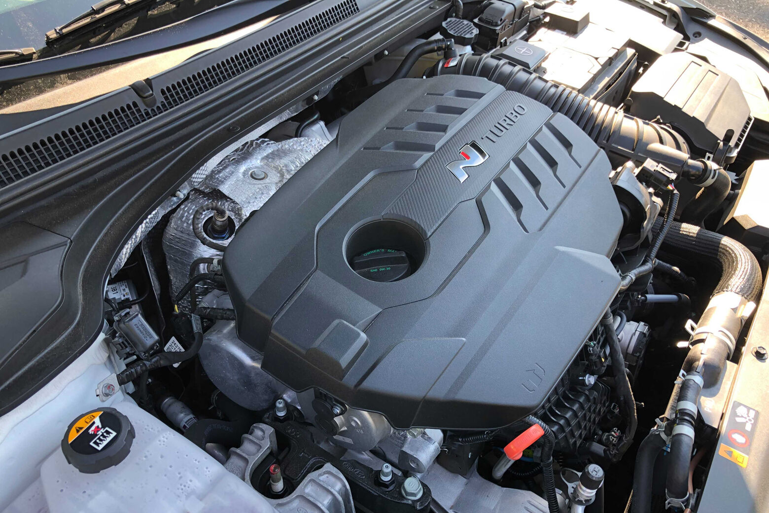 Engine of the 2021 Hyundai 275hp Veloster N.