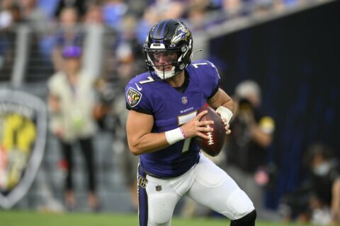 Ravens’ McSorley expected to miss weeks with back issues