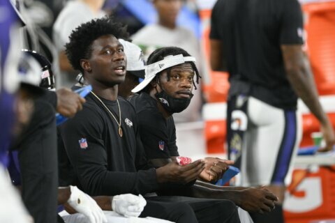 Ravens’ new-look WR group having a hard time staying healthy