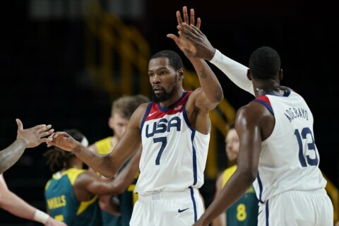 Kevin Durant leads US men to fourth consecutive Olympic basketball gold medal with a 87-82 win over France