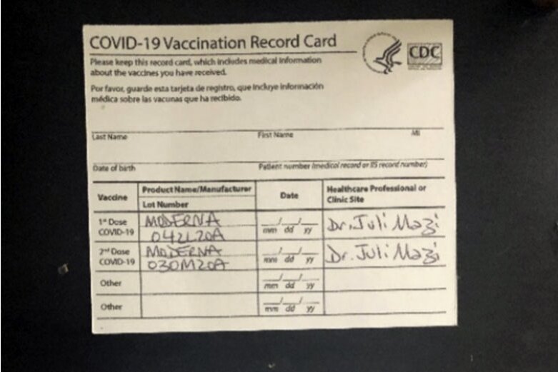 Fake COVID-19 vaccine cards online worry college officials - WTOP News