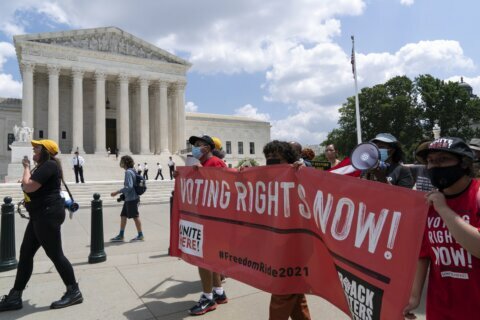 Thousands rally in DC for voting rights