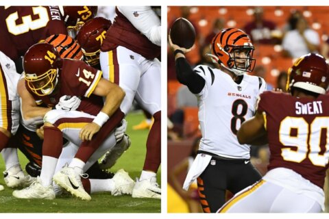 For Washington’s starters, matchup vs. Bengals was a tale of two units