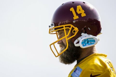 Ryan Fitzpatrick’s beard truly stands out in WFT training camp