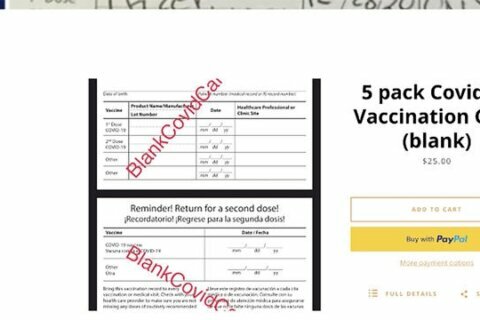 Pharmacist accused of selling COVID vaccination cards on eBay