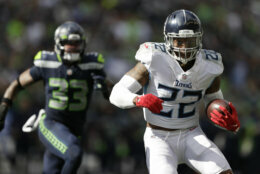 <p><em><strong>Titans 33</strong></em><br />
<em><strong>Seahawks 30 (OT)</strong></em></p>
<p>This could have been a coronation for Seattle. Pete Carroll became the fourth man to coach an NFL team after age 70 and Russell Wilson could have become the third fastest QB to reach 100 career wins. But Derrick Henry stiff-armed all that — and the reigning two-time rushing champ might just be the first player to top 2,000 rushing yards in consecutive seasons.</p>
