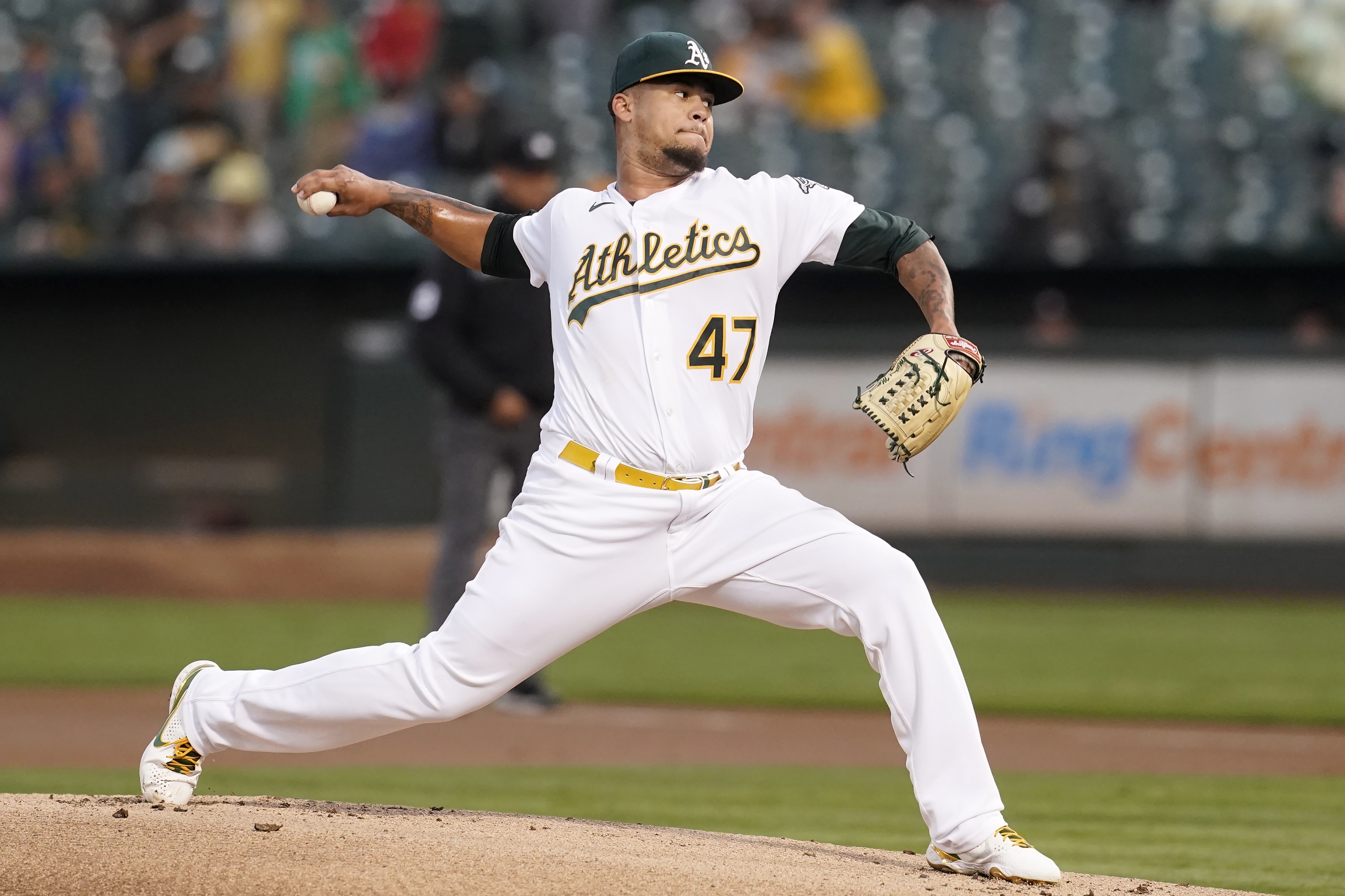 A's Montas showing positive signs, will make his next scheduled start