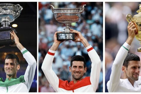 A look at each of Novak Djokovic’s 2021 Grand Slam matches