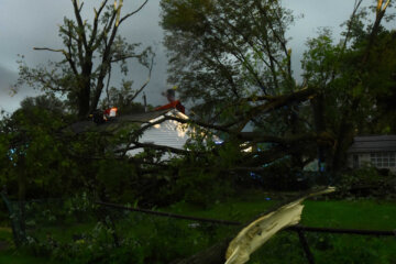 Damage from tornado in Anne Arundel County