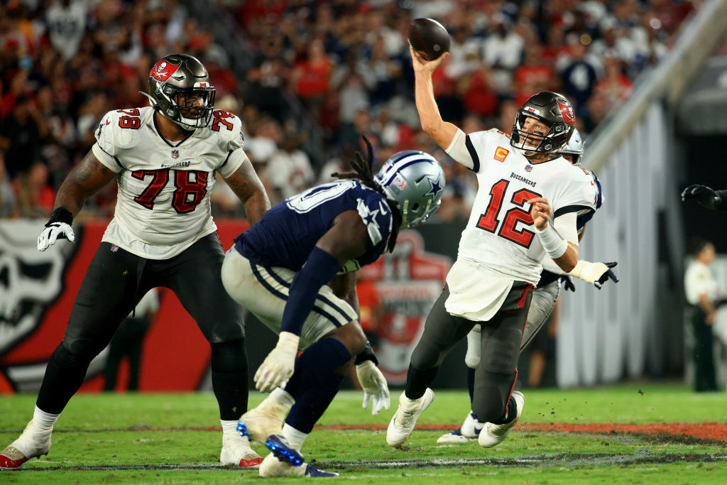 <p><b><i>Cowboys 29<br />
Buccaneers 31</i></b></p>
<p>I mean, what can we say about Tom Brady that hasn&#8217;t already been said for decades? He just had his 100th 300-yard game in what was his 300th career start, he joined Vinny Testaverde as the only starting QBs, age-44 or older, to win a game in NFL history and Tom Terrific connected with his homey Rob Gronkowski for the 86th time, surprassing Steve Young and Jerry Rice for the third-most regular season touchdown hook ups in NFL history.</p>
<p>But neither team even pretended to run the ball in this one, as Brady and Dak&#8217;s comeback combined for <a href="https://profootballtalk.nbcsports.com/2021/09/10/cowboys-buccaneers-both-threw-50-passes-only-fourth-such-game-in-nfl-history/" target="_blank" rel="noopener" data-saferedirecturl="https://www.google.com/url?q=https://profootballtalk.nbcsports.com/2021/09/10/cowboys-buccaneers-both-threw-50-passes-only-fourth-such-game-in-nfl-history/&amp;source=gmail&amp;ust=1631564054772000&amp;usg=AFQjCNG-AflipIdwHoRruZp3DyNxCGU-ZQ">a rare pass-heavy game</a> that was Dak Prescott&#8217;s first loss when a 7+ point underdog. Even in defeat, Dallas looked much improved from 2020.</p>
