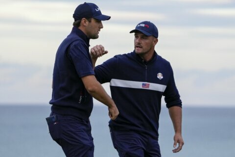 The Latest: US sets record with 19-9 romp at Ryder Cup