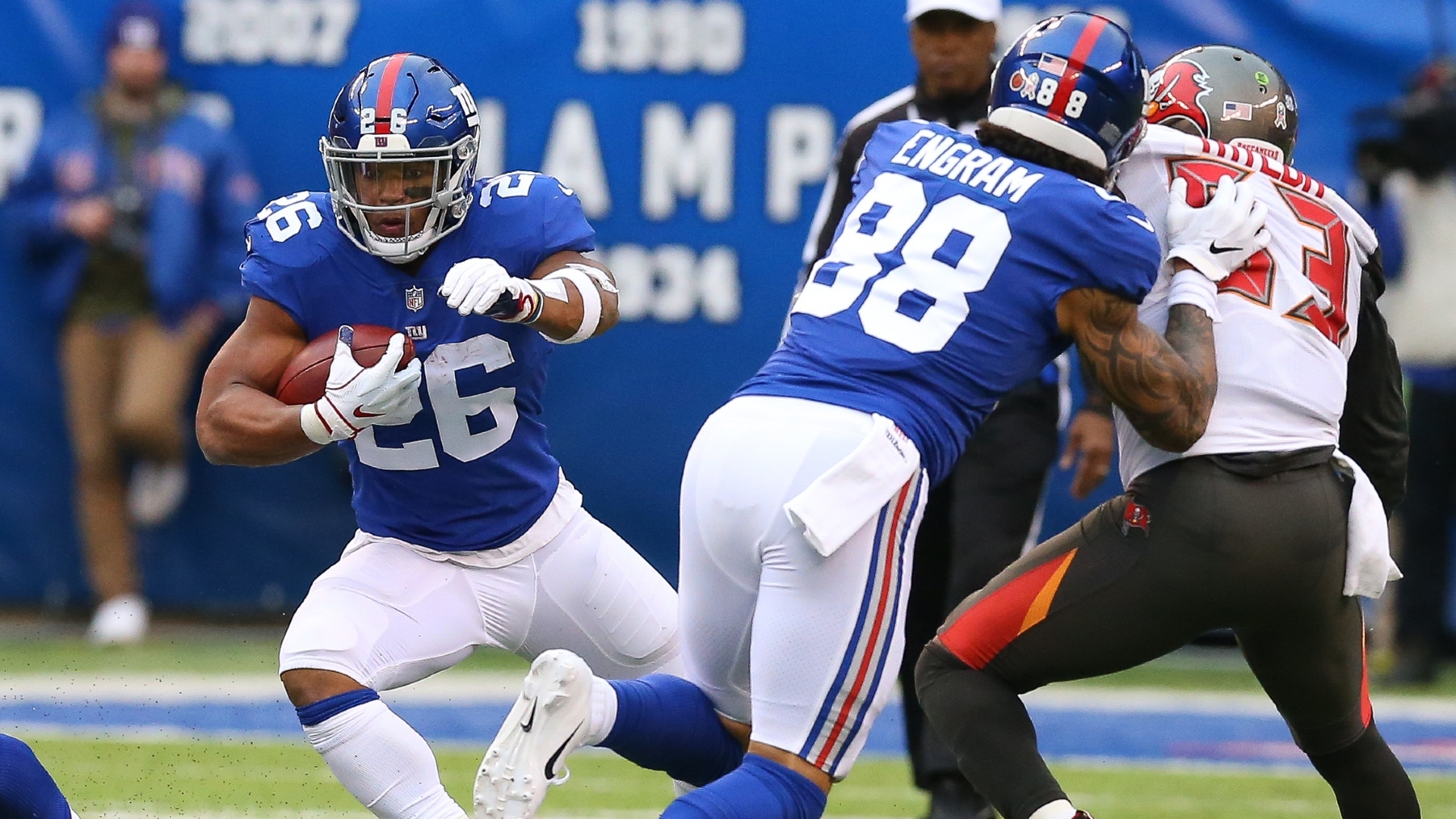 Giants RB Saquon Barkley “questionable” for Washington game - AS USA